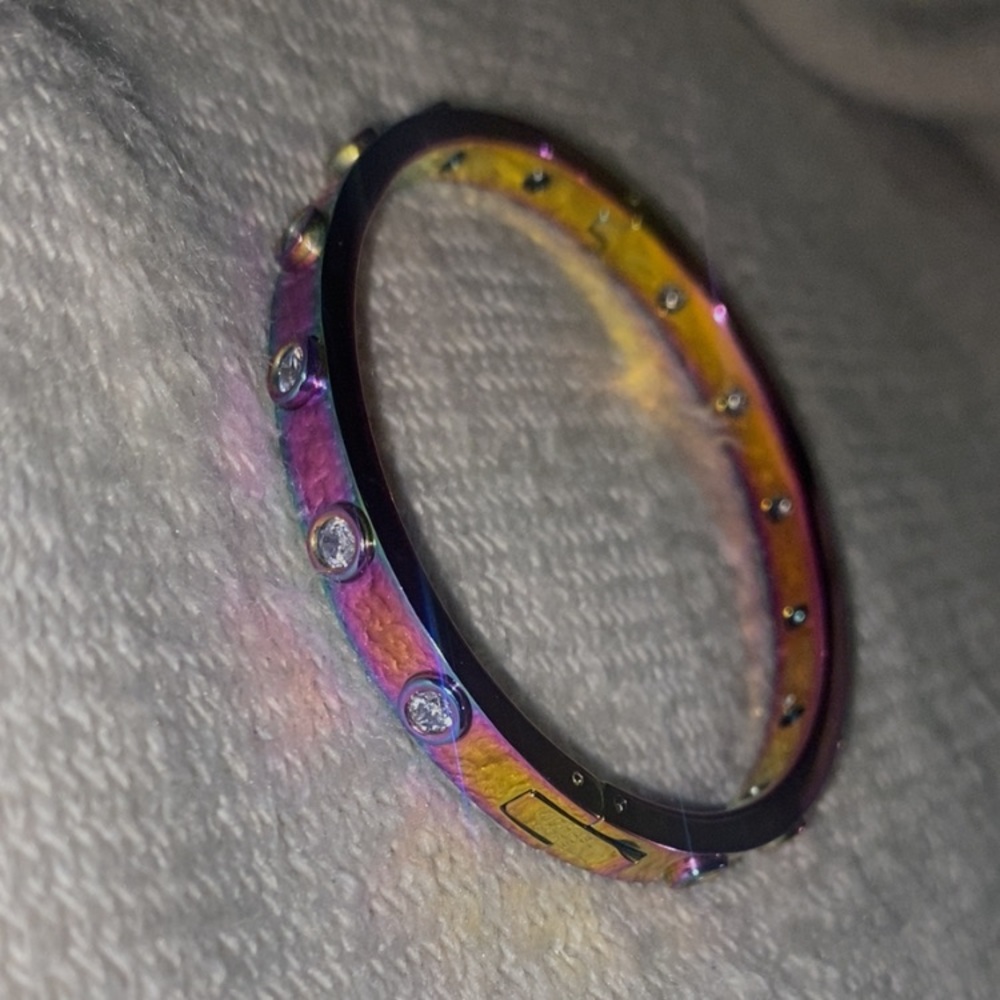 Iridescent Rainbow Bangle Michael Kors bracelet